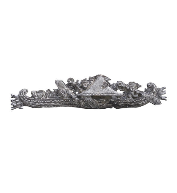 BLEACHED CARVED BOAT