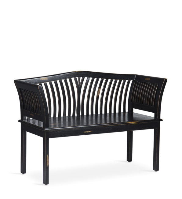 BANC KARTINI NOIR 2 PLACES