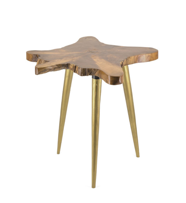 MESA RAÍZ PATAS DORADAS