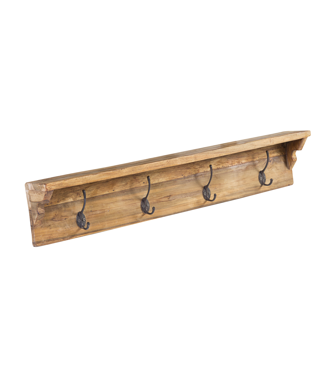 Toallero escalera madera natural teca 45x6x150 Moycor