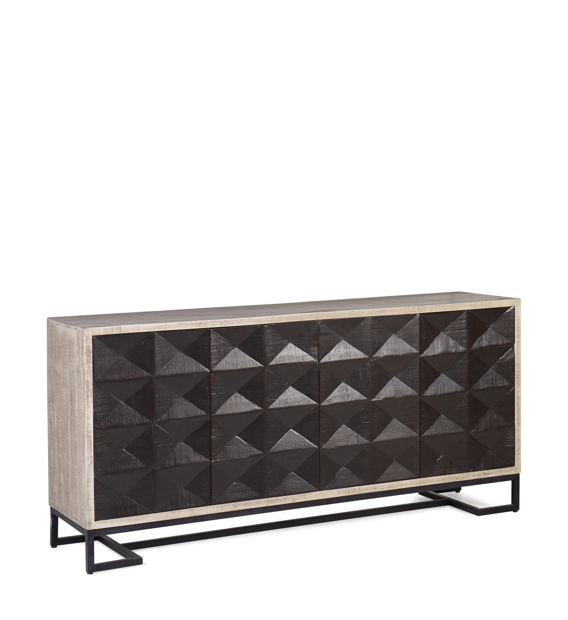 BUFFET GATSBY 4 PORTES NOIR