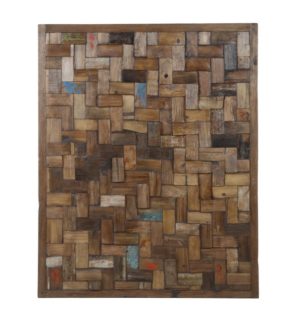 MULTICOLOR WOOD PIECES PANEL