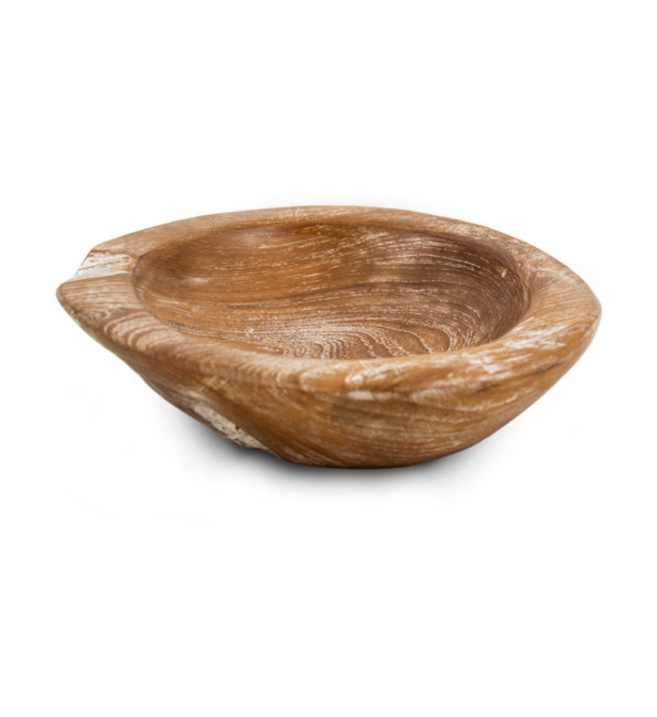 EROSI SMALL TEAK BLEACHED BOWL