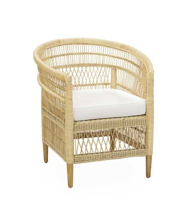 BUTACA RATTAN NATURAL AMB COIXÍ