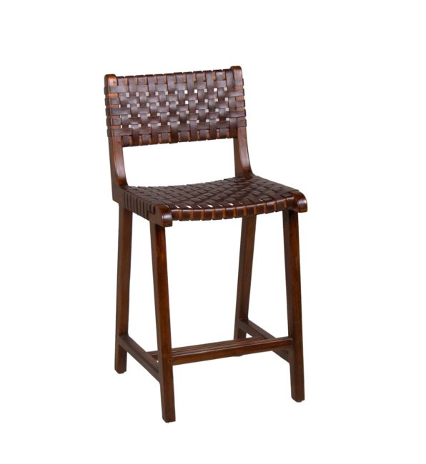 SILLA BAR MANHATTAN TEKA Y PIEL