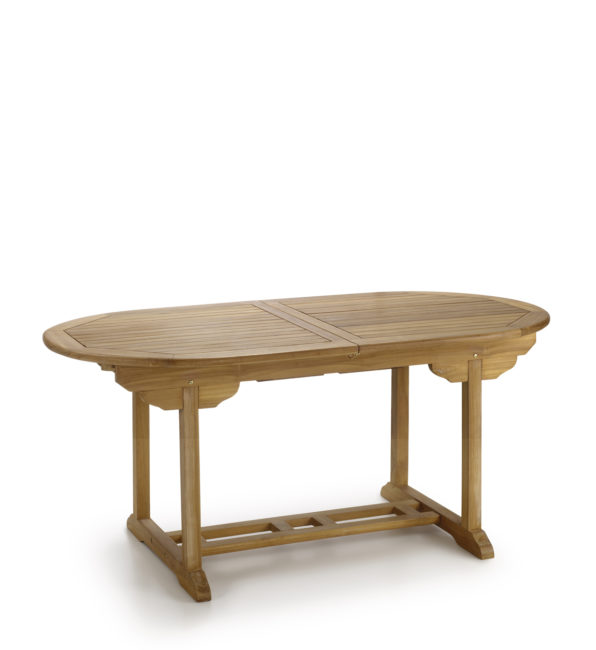 MESA JARDÍN TEKA OVALADA EXTENSIBLE
