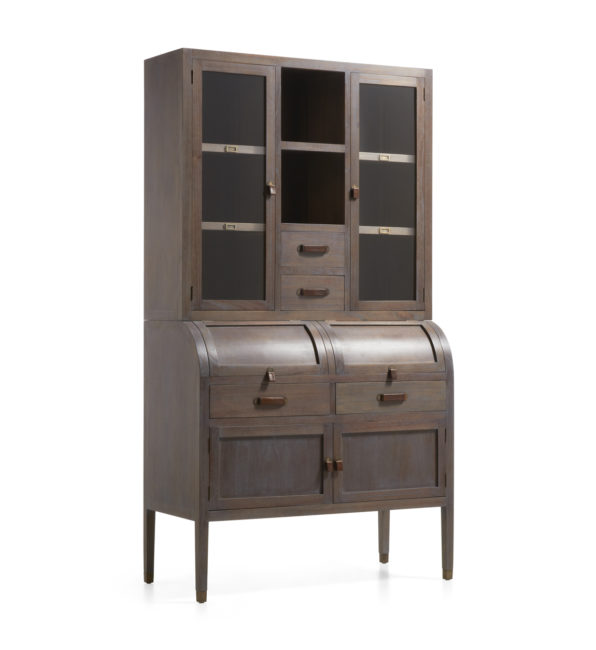 VITRINA SPARTAN 6 CAJONES 4 PUERTAS 2 HUECOS