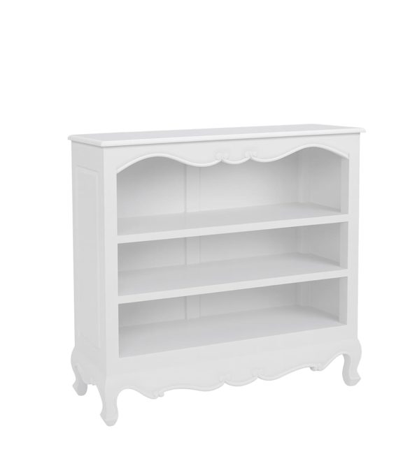 LIBRERÍA BAJA NEWPORT BLANCA 3 ESTANTES