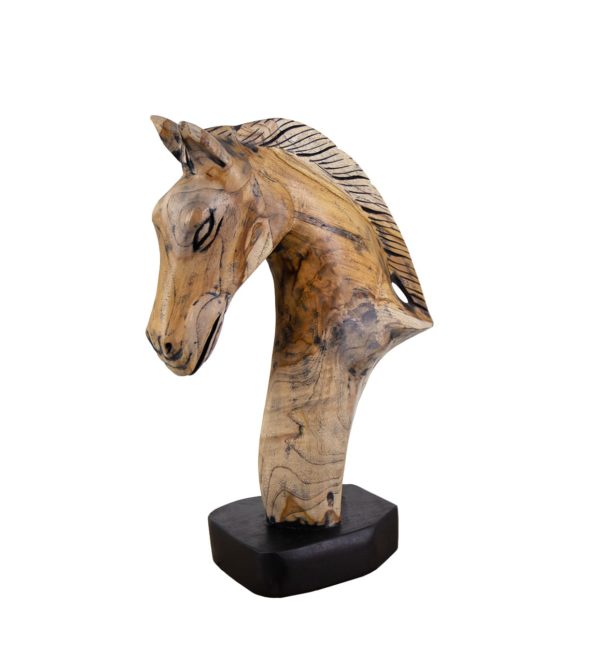 FIGURA CABALLO TEKA NATURAL
