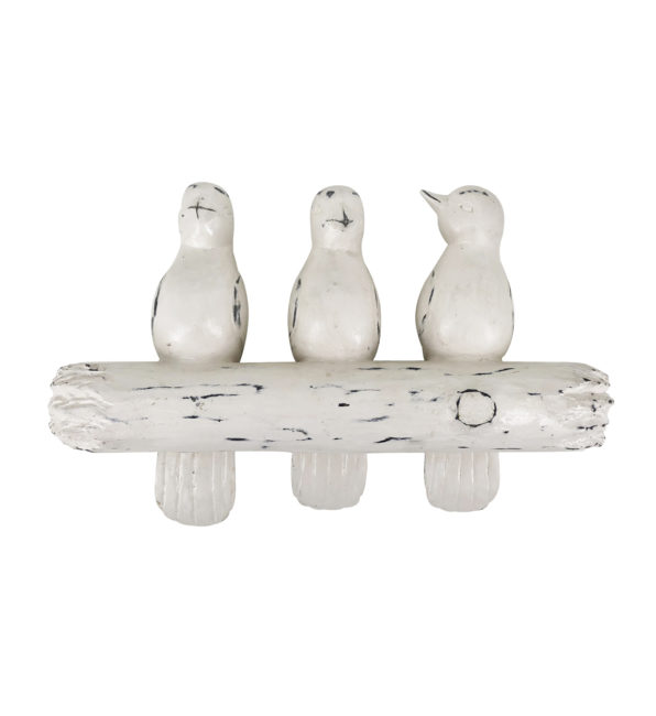 FIGURA ETHNIC 3 PAJÁROS BLANCO