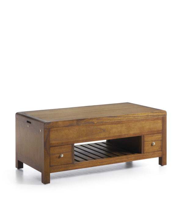 FLASH 2 DRAWERS 1 HOLE LIFT TOP COFFEE TABLE