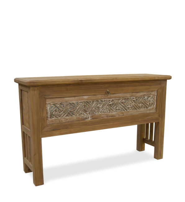 GRANADA 1 DOOR RECYCLED TEAK CONSOLE TABLE 'B'