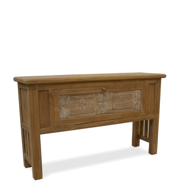 GRANADA 1 DOOR RECYCLED TEAK CONSOLE TABLE 'D'